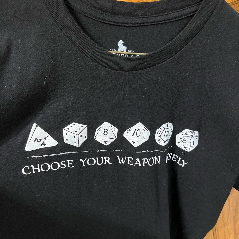 D and D tee shirt